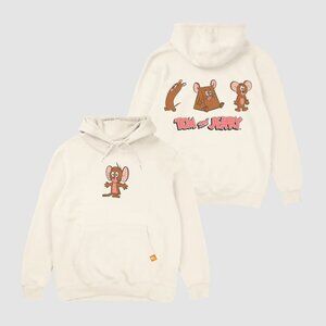 Retrokid x Hanna Barbera Tom & Jerry Hijinx Hoodie - Ivory - Graphic